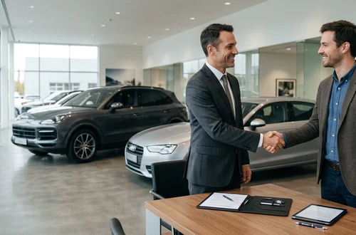 Friendly auto loan advisor ready to assist